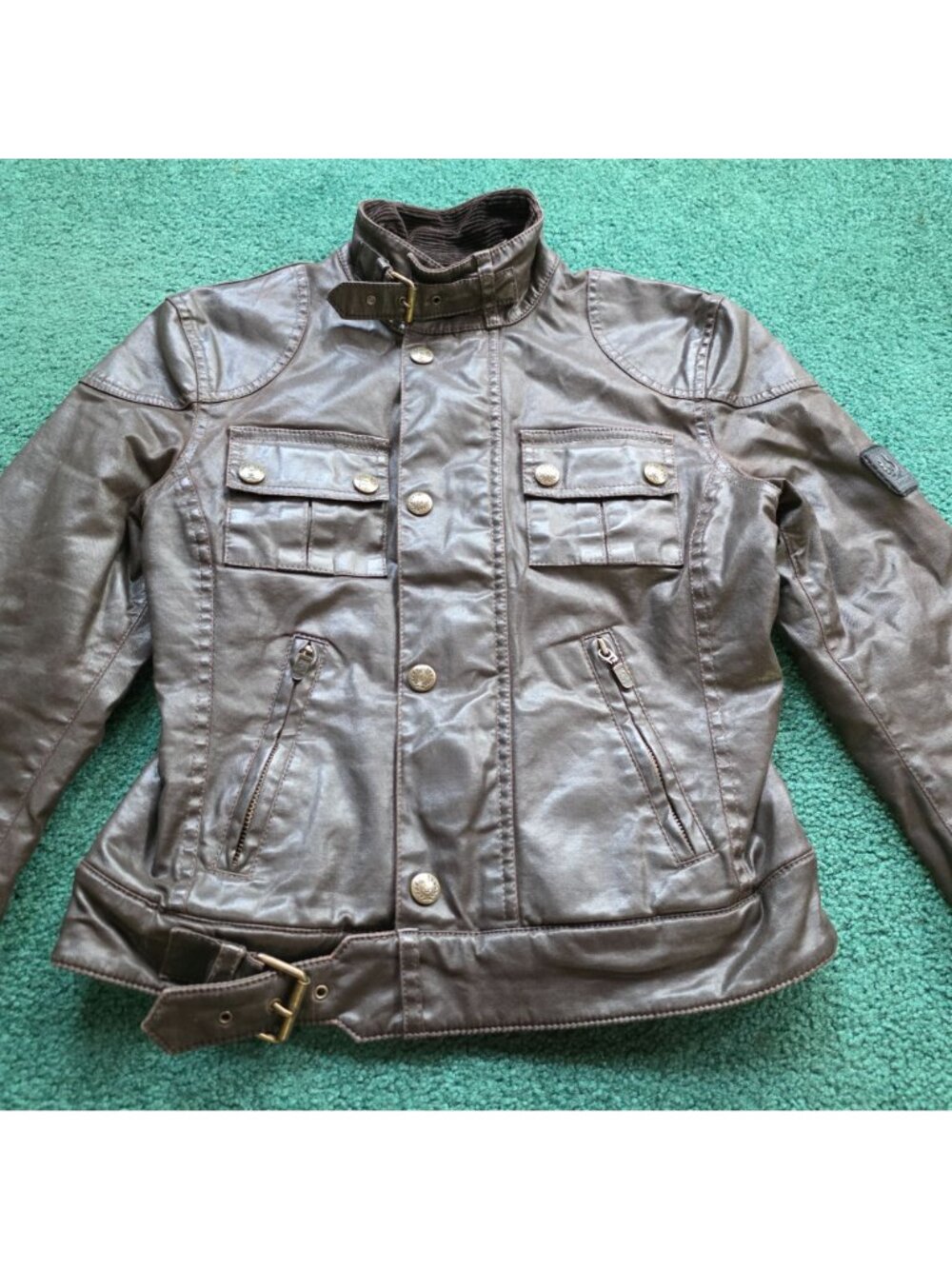 Vtg Belstaff Motorcycle Jacket Six Days Blouson 1960 Collection Gold Label Sz 42 - Picture 3 of 16